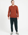 LUKE 12 Cashmere round-neck sweater terracotta