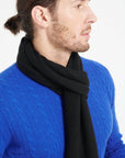 Black cashmere scarf