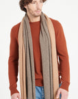 Taupe cashmere scarf