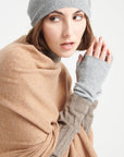 Light grey cashmere hat