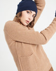 Navy blue cashmere hat