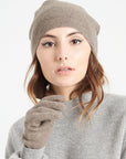 Taupe cashmere hat