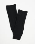 Black cashmere mittens