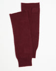 Burgundy red cashmere mittens