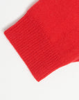 Red cashmere mittens