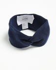 Navy blue 4-thread cashmere headband