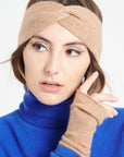 Camel 4-thread cashmere headband