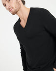 LUKE 1 V-neck cashmere sweater black