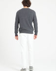 LUKE 1 V-neck cashmere sweater anthracite grey