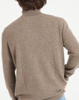 LUKE 3 Cashmere turtleneck sweater in taupe