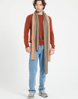 Camel cashmere scarf