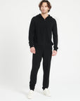 LUKE 7 Black cashmere sweatpants