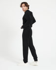 LUKE 7 Black cashmere sweatpants