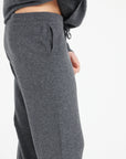 LUKE 7 Charcoal grey cashmere sweatpants