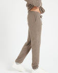 LUKE 7 Taupe cashmere sweatpants