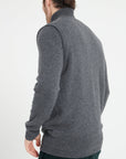 LUKE 9 Sleeveless cashmere cardigan in charcoal grey