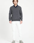 LUKE 11 V-neck cashmere sweater anthracite grey