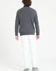 LUKE 11 V-neck cashmere sweater anthracite grey