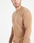 LUKE 12 Cashmere round-neck sweater camel