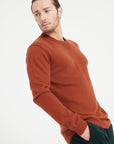 LUKE 12 Cashmere round-neck sweater terracotta