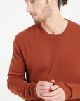 LUKE 12 Cashmere round-neck sweater terracotta