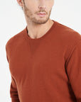 LUKE 12 Cashmere round-neck sweater terracotta