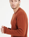 LUKE 12 Cashmere round-neck sweater terracotta