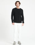 LUKE 14 4-thread cashmere round-neck sweater, black