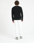 LUKE 14 4-thread cashmere round-neck sweater, black