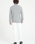 LUKE 15 4-thread cashmere turtleneck sweater light grey