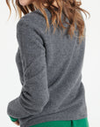 LILLY 1 Slim-fit cashmere round-neck sweater anthracite grey