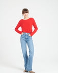 LILLY 1 Slim-fit cashmere round-neck sweater red