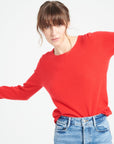 LILLY 1 Slim-fit cashmere round-neck sweater red