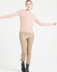 LILLY 2 V-neck cashmere sweater powder pink