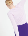 LILLY 2 V-neck cashmere sweater lilac