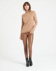 LILLY 3 Camel cashmere turtleneck sweater