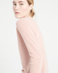 LILLY 7 V-neck cashmere cardigan in powder pink