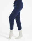 LILLY 11 Navy cashmere sweatpants