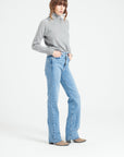 LILLY 22 Cashmere turtleneck sweater with raglan sleeves, light grey