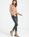 LILLY 25 Round-neck cashmere sweater camel