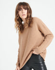 LILLY 25 Round-neck cashmere sweater camel