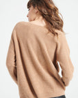 LILLY 25 Round-neck cashmere sweater camel