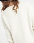 LILLY 30 4-thread cashmere round-neck sweater ecru white