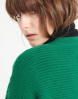 LILLY 30 4-thread cashmere round-neck sweater emerald green