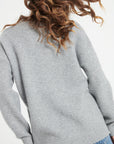 LILLY 30 4-thread cashmere round-neck sweater light grey