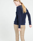 LILLY 31 Cashmere V-neck pointelle sweater navy blue