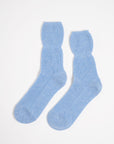 Light blue 4-count ribbed socks