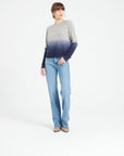 MIA 8 Cashmere round-neck sweater with tie motif