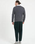 ZACH 5 Round-neck cashmere cable-knit sweater charcoal grey