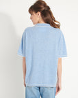 AVA 2 Light blue oversized cashmere blouse